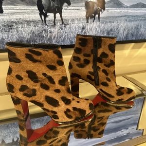 Christian Louboutin Leopard Booties Size 39